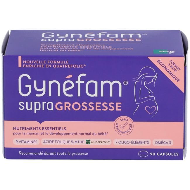 NATALBEN Gynéfam supra GROSSESSE Complément alimentaire Boite de 90 capsules 3 mois