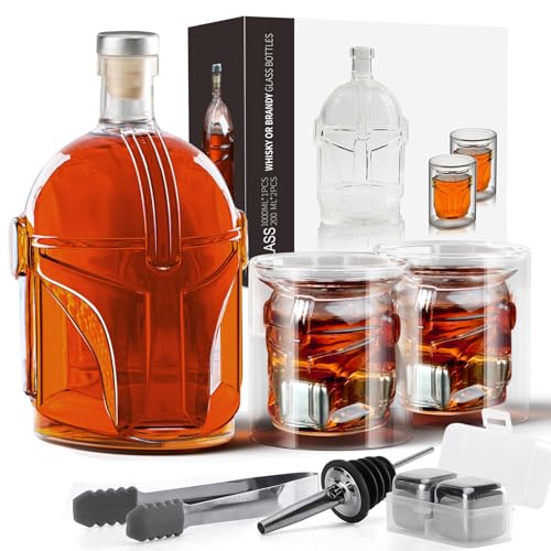 La mejor selección de Jarras para el whisky de esta semana. 41 Juego Creativo de Decantador de Whisky, 1000ml, Jarra de Whisky para Vino, con 2 Vasos, Juego de Vasos de Vidrio para Whisky con Decantador, Juego de Decantador de Whisky, para...