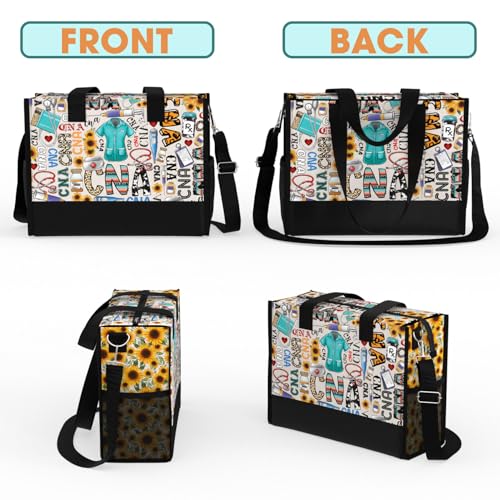Bolsa Tote impermeable grande 84hoods con cierres y bolsillos miniatura 6