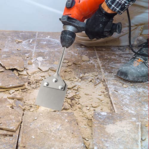 Firecore Sds Plus Floor Scraper, 4 Inch Wide Tile Thinset Scaling Chisel, 4" X 10" Thinset Scraper Adhesives Remover Wall Scraper Works With Sds Plus Rotary Hammer #TOP6