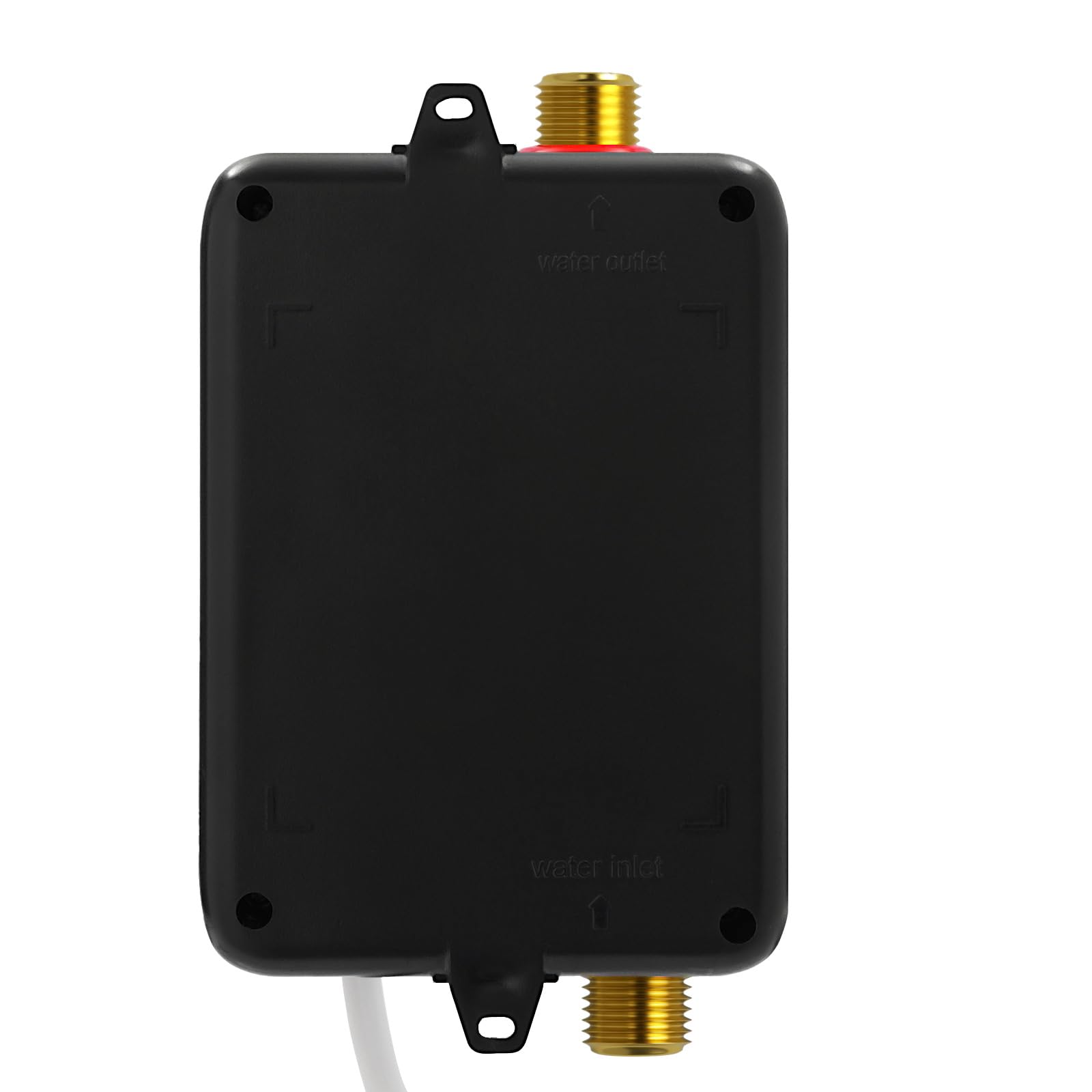 Podgrzewacz wody, 3500 W, odporny na ciśnienie, mini elektryczny podgrzewacz wody ze wskaźnikiem temperatury LED, mocowanie na ścianie, bezzbiornikowy prysznic (czarny)