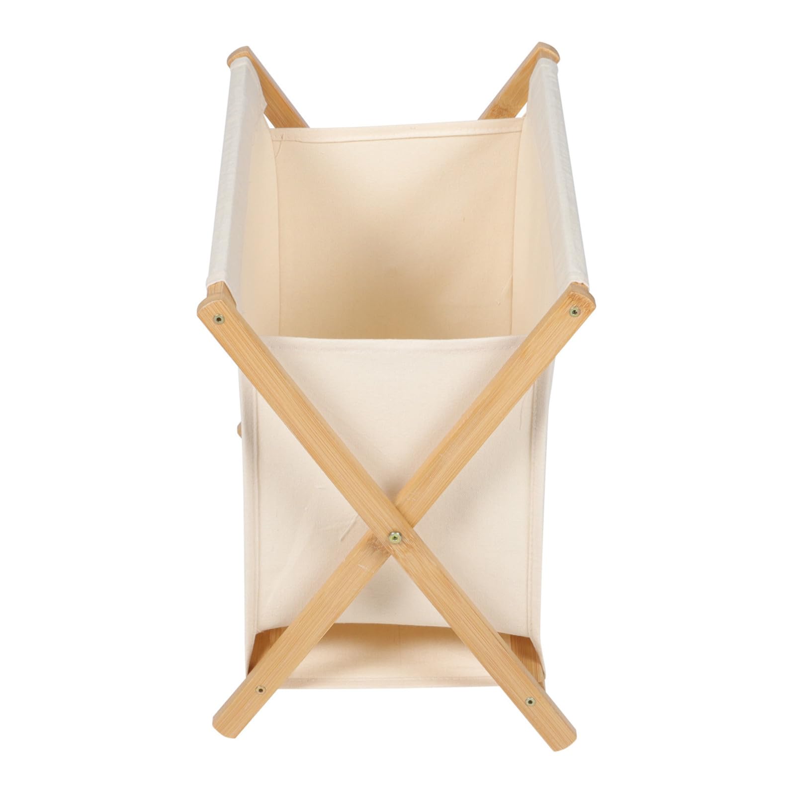 GALPADA Cesto Porta Biancheria Pieghevole in Cotone e Lino Beige Contenitore Multiuso per Giocattoli Abiti e Libri Organizer Leggero e Spazioso per Camera e Lavanderia