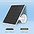 Solar Panel for Security Camera,5W USB Solar Panel for DC 5V Security Camera with Micro USB or USB-C Port,IP65 Waterproof Solar Charger for Camera with 360°Adjustable Mounting(1 Pack)