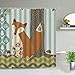 Cartoon Wald Tier Duschvorhänge Netter Fuchs Bär Kinder Babyzimmer Badewanne Dekor wasserdichte Badezimmer Bildschirm S.3 90x180cm