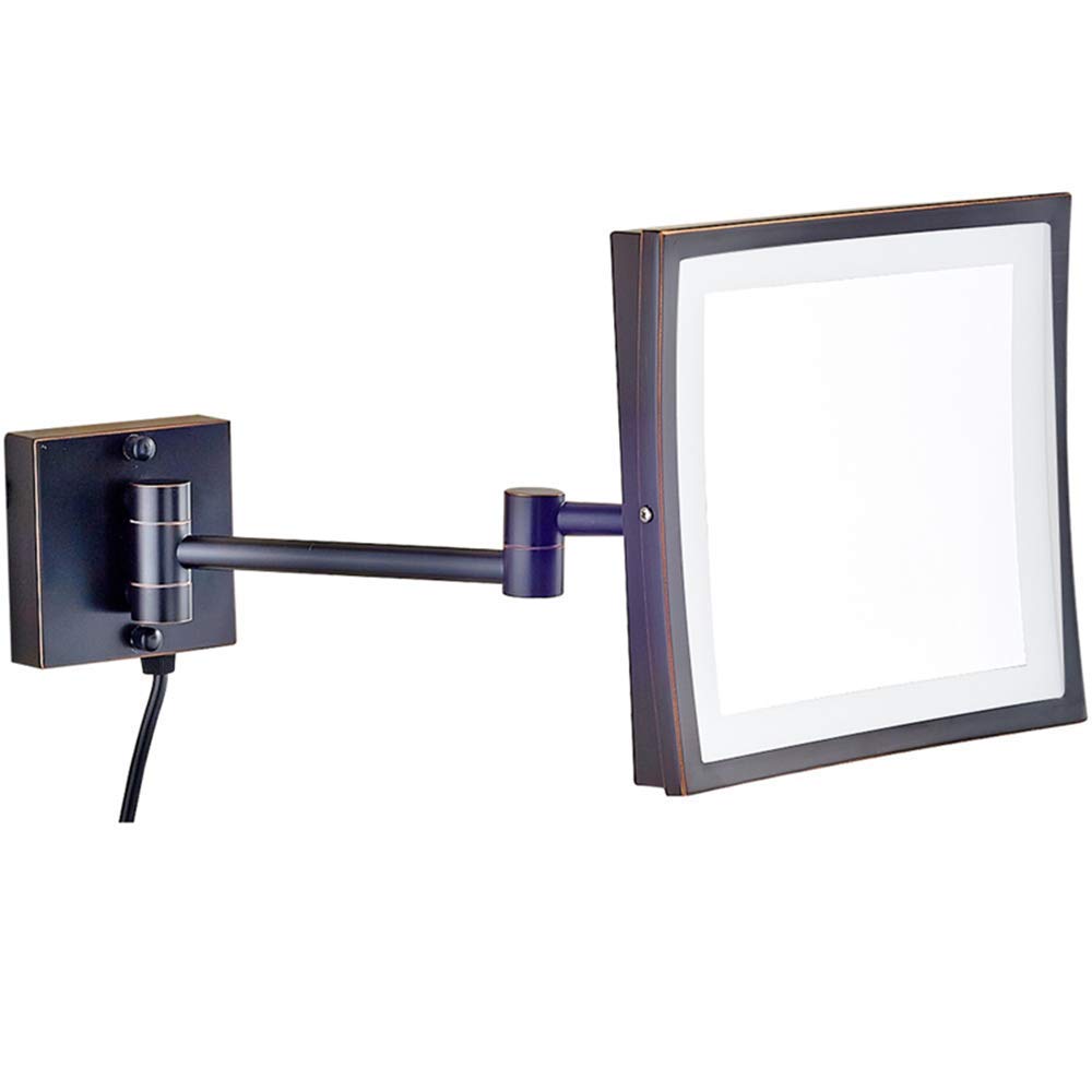 Miroir de maquillage 5X mural pour un rasage et des soins précis