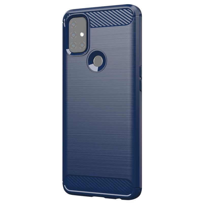 ELICA Carbon Case for OnePlus Nord N10 5G, Back Case Cover | Flexible Shockproof TPU | Brushed Texture for OnePlus Nord N10 5G - Blue (B0C4BBD4KN) Amazon Price History, Amazon Price Tracker