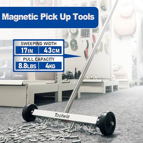 Toolwiz 17-inch Heavy Duty Magnet Sweeper