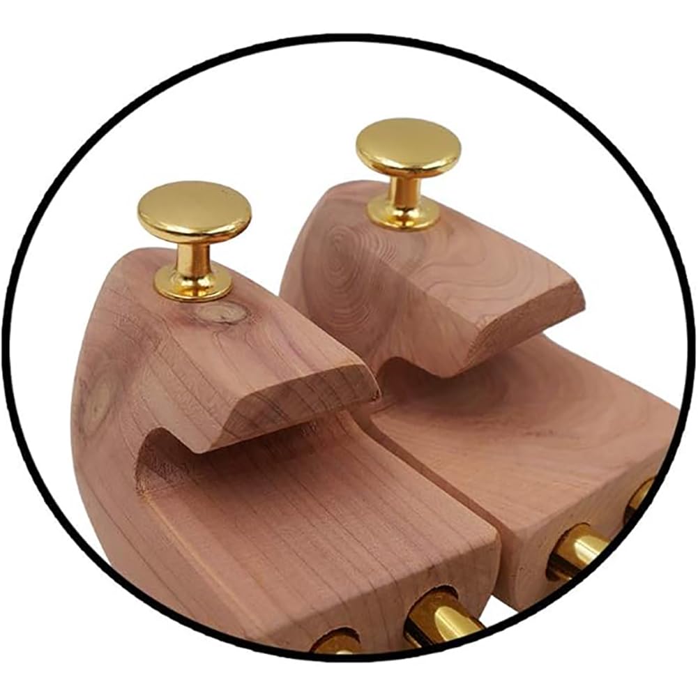 Paquete De 6 Hormas De Zapatos De Cedro, Hormas De Madera Lisa, Zapatero Portátil Unisex, Hormas Ajustables, Tallas 35-46, Se Adapta A Zapatillas O Botas,46 Yards