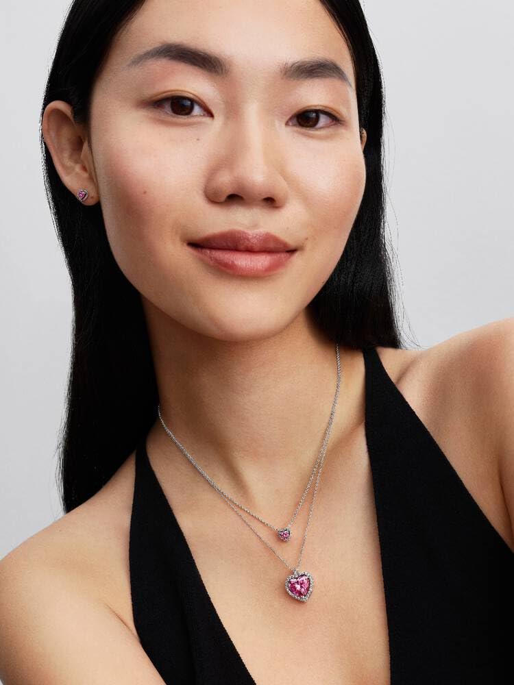 PANDORA Timeless 394414C01-45 rosa Herz Halskette