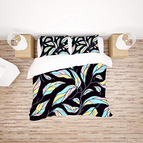 Housse de couette fleurs aquarelle pour une chambre cocooning - 3
