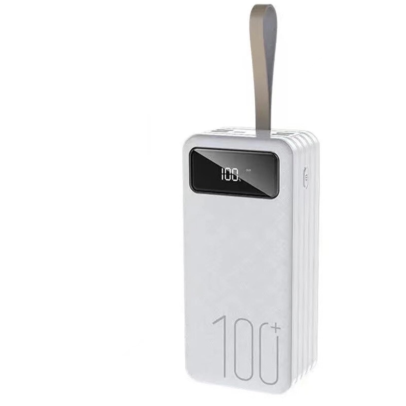 Power Bank 80000mAh USB C Batería Grande con Pantalla LED, Powerbank Grande De Carga Rápida De 18W, Cargador Portátil Compatible con Tabletas De Teléfonos Inteligentes(White,60000Mah)