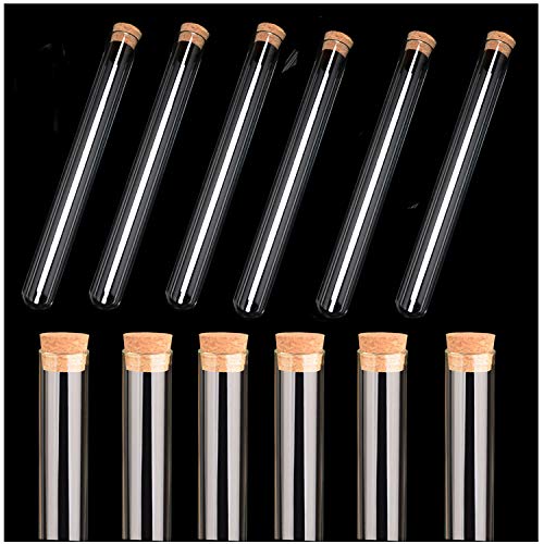 Dancepandas Tubos de ensaio plásticos com tampa de cortiça, (5ml,40 pacote)