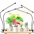 EWITTTI Plant Lights for Indoor Growing,84leds Clip Grow Light, 6500k Grow Lights for Indoor Plants Full Spectrum with Cold Warm Red LEDs,10 Dimmable Levels,Auto On Off Timing 3/9/12h Hrs(2pcs)