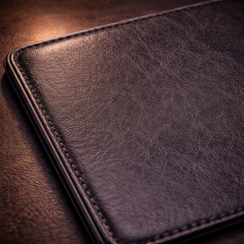 Image of Leatherman Leather Mouse Pad (Black) - Premium Non-Slip Desk Mouse Pad, Smooth Surface for Precision Control, Durable Rectangular Office & Gaming Mousepad, 24.5 x 21.1 cm