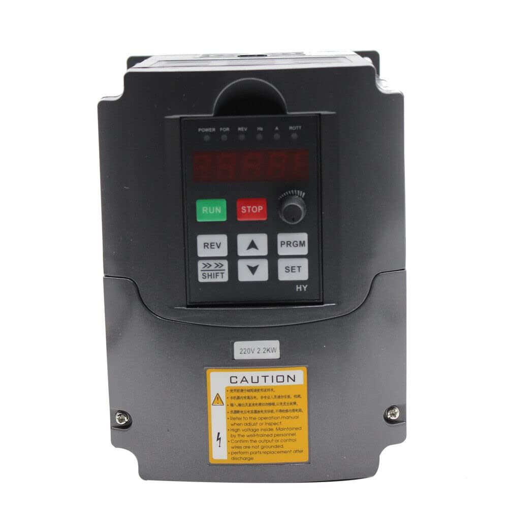 Transformateur 2.2KW 220V 10A 3HP ConvertisseurTriphasé pour Le Contrôle de la Vitesse du Moteur de la Broche de fréquence Variable Frequency Drive Inverter HY02D223B