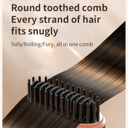 Mini cepillo plancha de pelo inalámbrico portátil negro miniatura 5