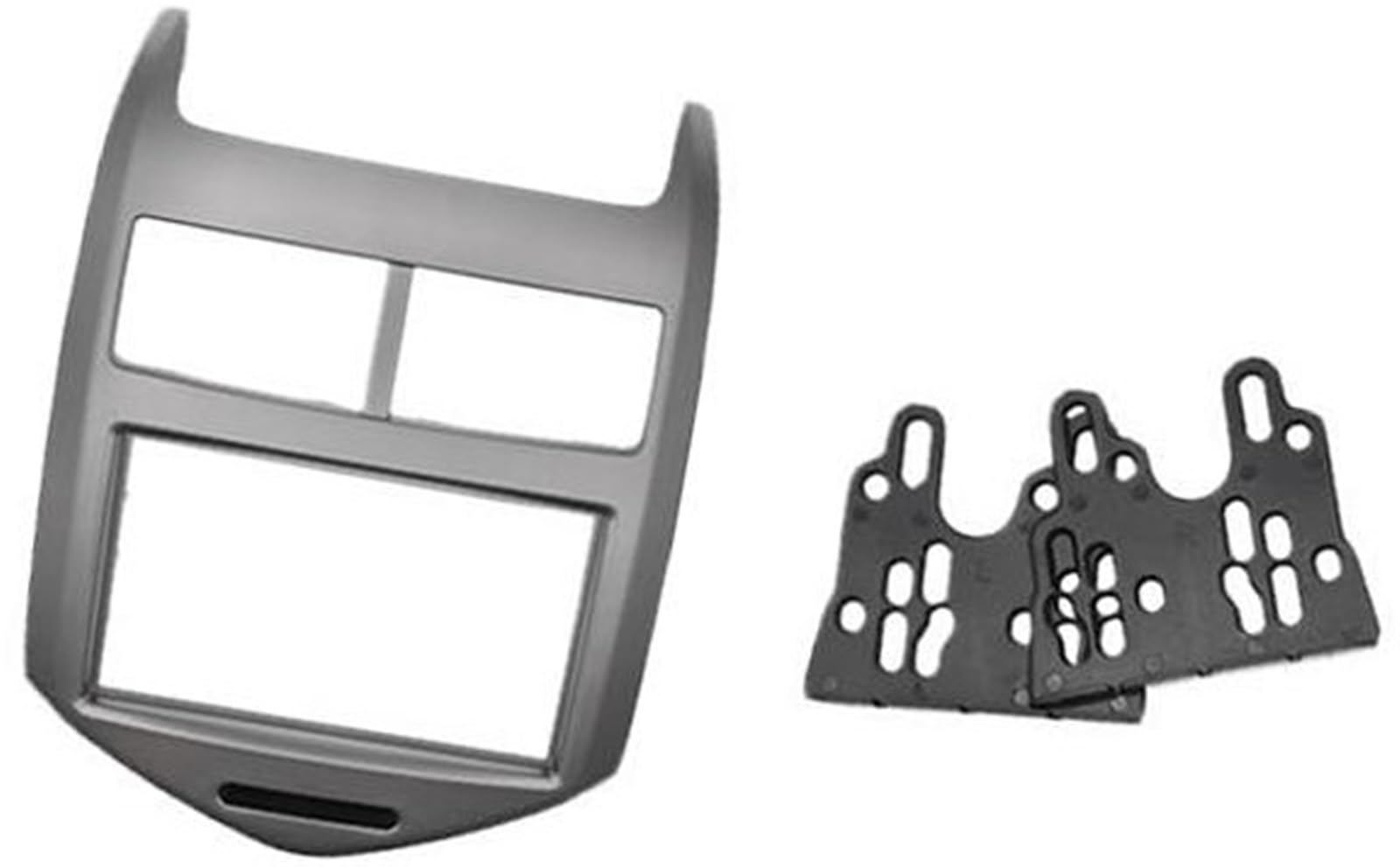 Radio Stereo Panel 2 Din Ramka radia, do Aveo Sonic 2011+ Stereo Audio Panel Dash Mount Kit Trim DVD Fascia Adapter Cover Panel radia samochodowego(BLACK 178x100mm)