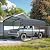 10x15 ft Heavy Duty Metal Carport,Outdoor Garage Multi-Use Shelter Canopy Car Shelter,Waterproof Carport Canopy,Sturdy Metal Carport,with Reinforced Frame,for Pickup, Boat, Car and Tractors (Grey)