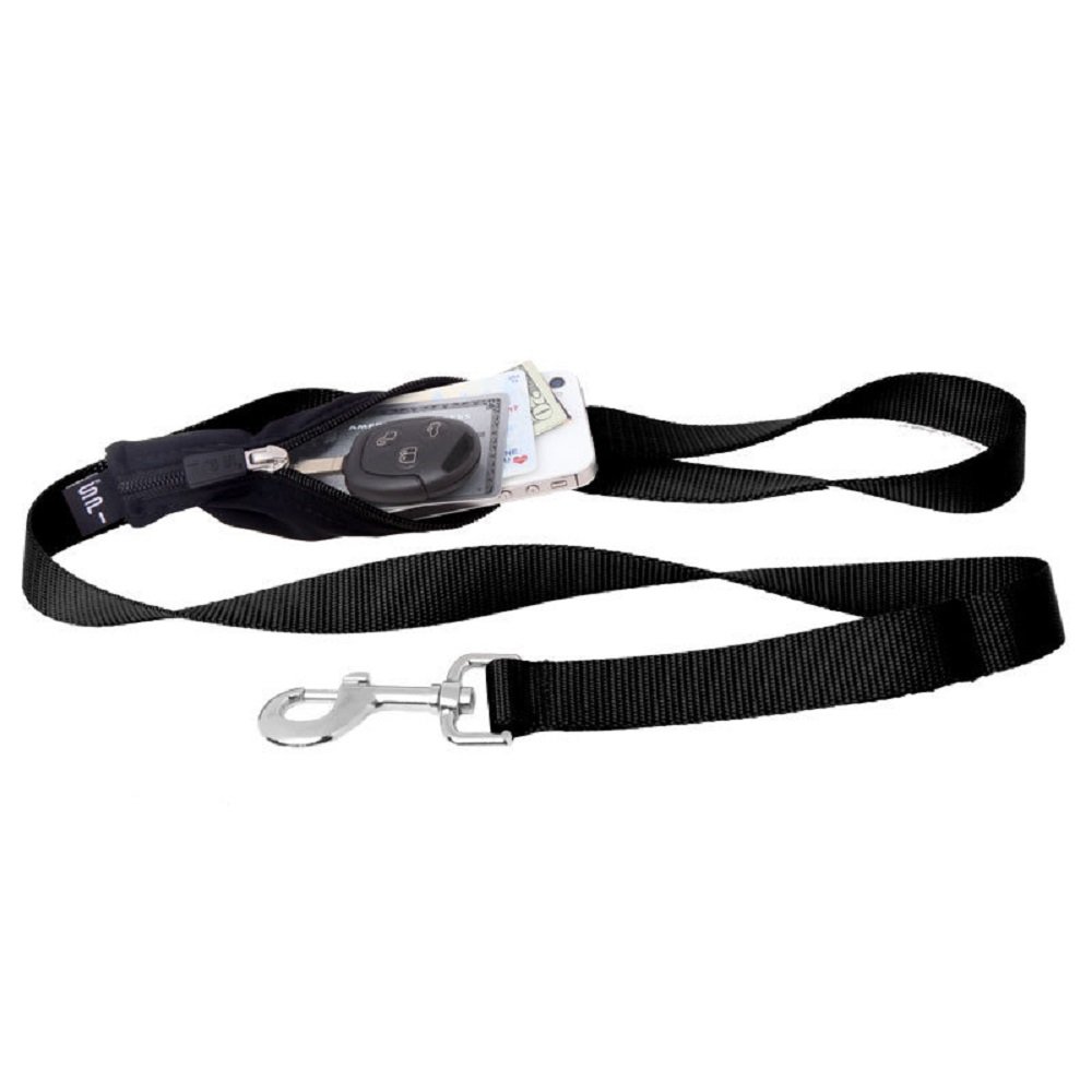 SPIbelt SPILeash - The Original Solo Pocket on a Tradtional Restraint Leash (Black)