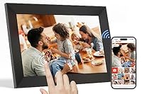 Frameo Cornice digitale Wi-Fi Tibuta da 10,1 pollici, touch screen IPS 1280 x 800, cornice elettronica, rotazione automatica, montaggio a parete, può visualizzare foto e video tramite APP