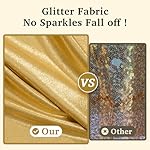 10x10 ft Gold Sequin Backdrop Curtain Panels for Parties, Wrinkle Free Glitter Photo Backdrop Drapes 2 Panels 5x10FT Shimmer Back Drop Cloth for Wedding Birthday Christmas Photography Background - Image 2