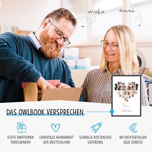 OWLBOOK® Personalisierte Geschenke für Oma Fotogeschenke für Oma Geschenke zum Geburtstag Geburtstagsgeschenke für Oma… – Ansicht 6