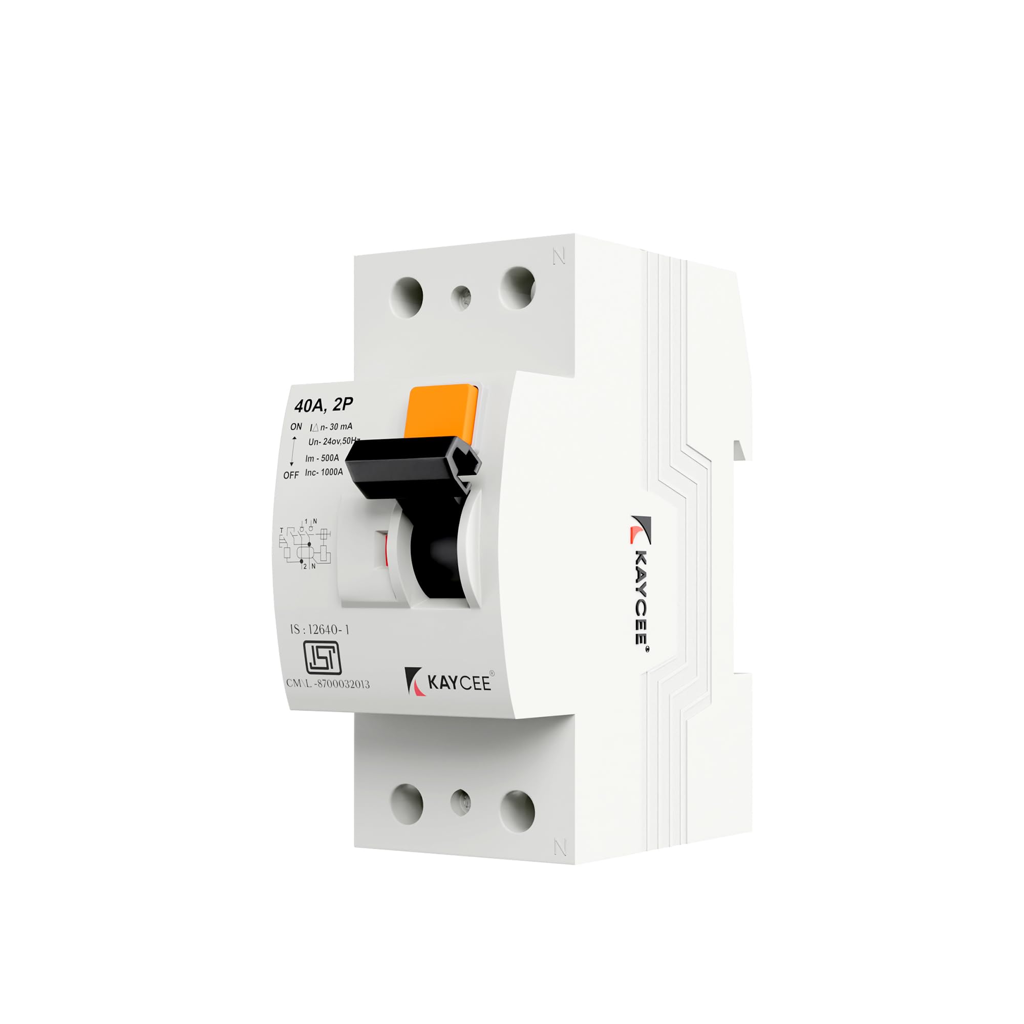 KAYCEE Residual Current Circuit Breaker, AC Type, 10kA, 5 years Warranty, 2 Pole,-picture-23