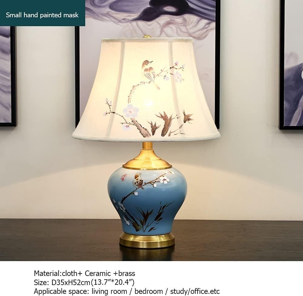 Ceramiczna Lampa Stołowa Z Ściemniaczem, Mosiężna, Oświetlenie Biurkowe, Współczesne, Luksusowe, Dekoracyjne, Do Domu, Do Salonu