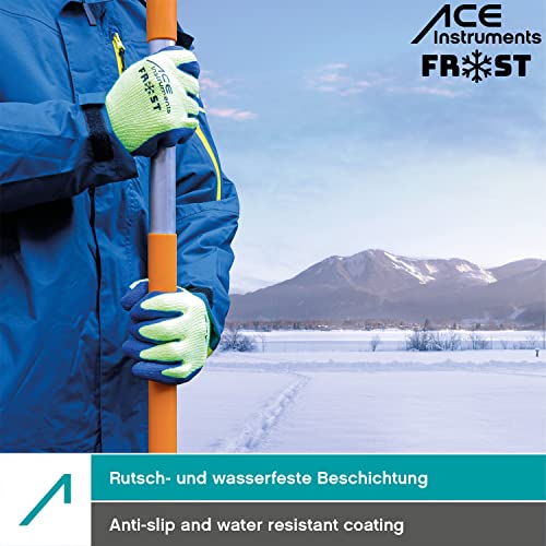 Foto von ACE Frost Arbeits-Handschuh - 3 Paar Kälte-Schutz-Handschuhe für die Arbeit im Winter - EN 388/511 - 09/L (3er Pack)