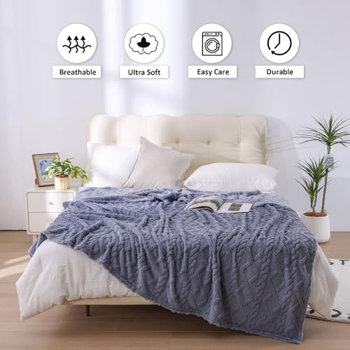 VANJOROY Fleece Blanket Large Throw for Sofa and Bed,400 GSM Lightweight Blanket - Image 3