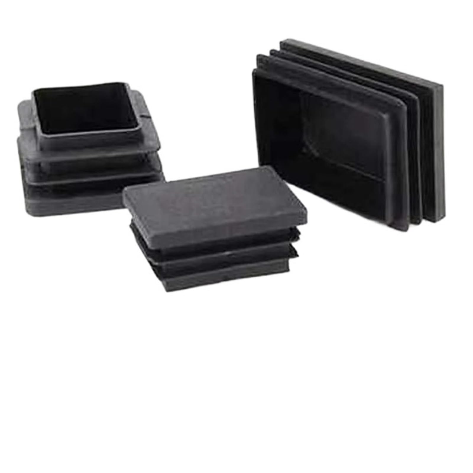 Dasjkdi One Color 100Pcs Plastic Pipe Inner Plug Dust Cover Square Steel Tube Blanking End Cap Bung For Plumbing Systems