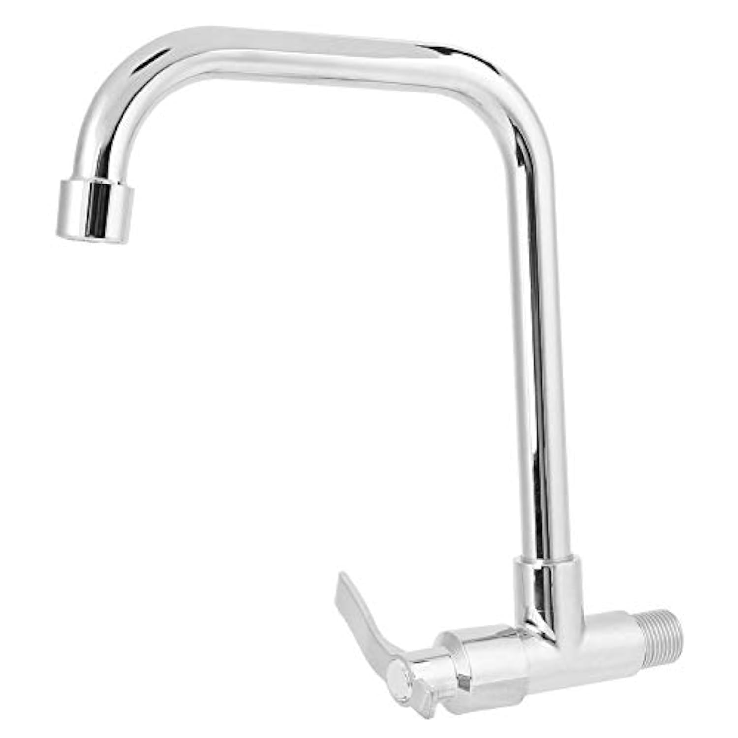 Kitchen Faucet G1 2in Water Faucet Single Cold Wall-Mounted Faucet Kitchen Sink Basin Mixer Tap Support Rotated in