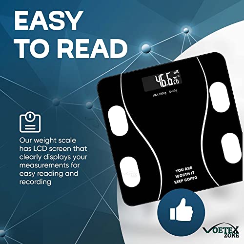 Voetex Zone's Digital Electronic LCD Personal Body Fitness Weighing