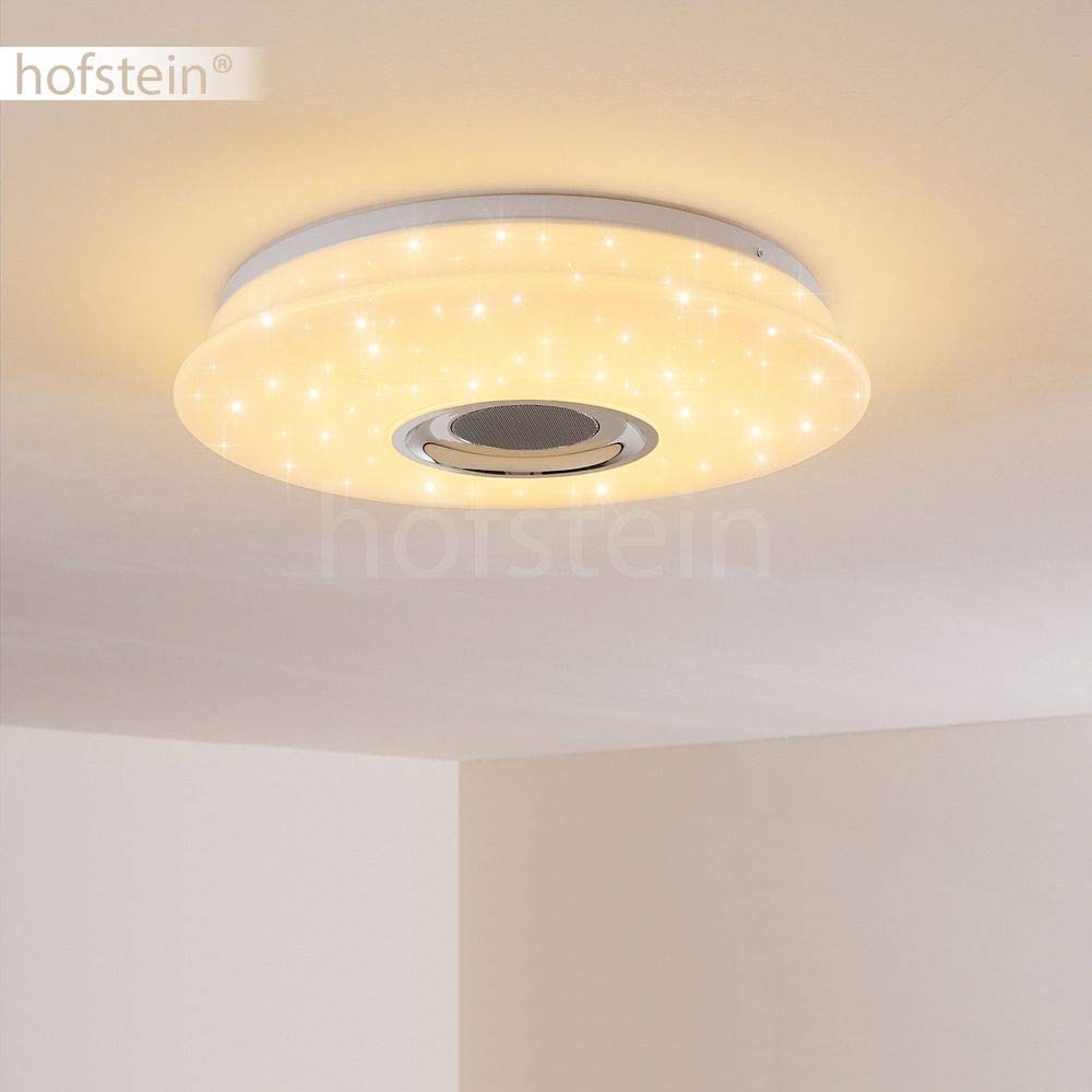 Plafoniera a LED Hemlo con cambia colori RGB e altoparlante Bluetooth