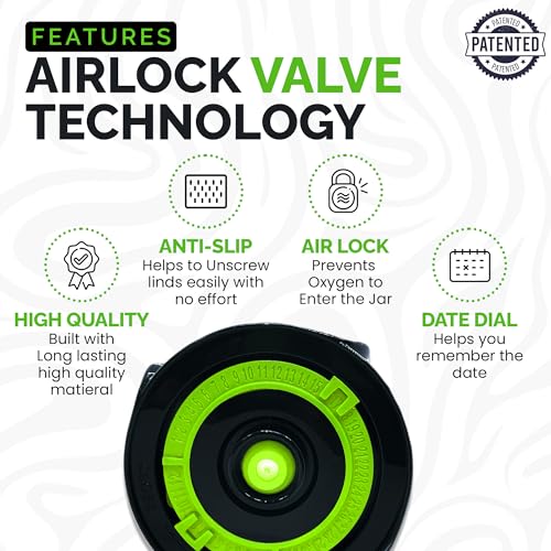 Burp Lids 14 Pack Curing Kit With NEW AUTO PUMP - Fits All Wide Mouth Mason Jar Containers - A Home Harvesting Essential. 14 lids + Electric Auto Pump. Vacuum sealed for successful cure