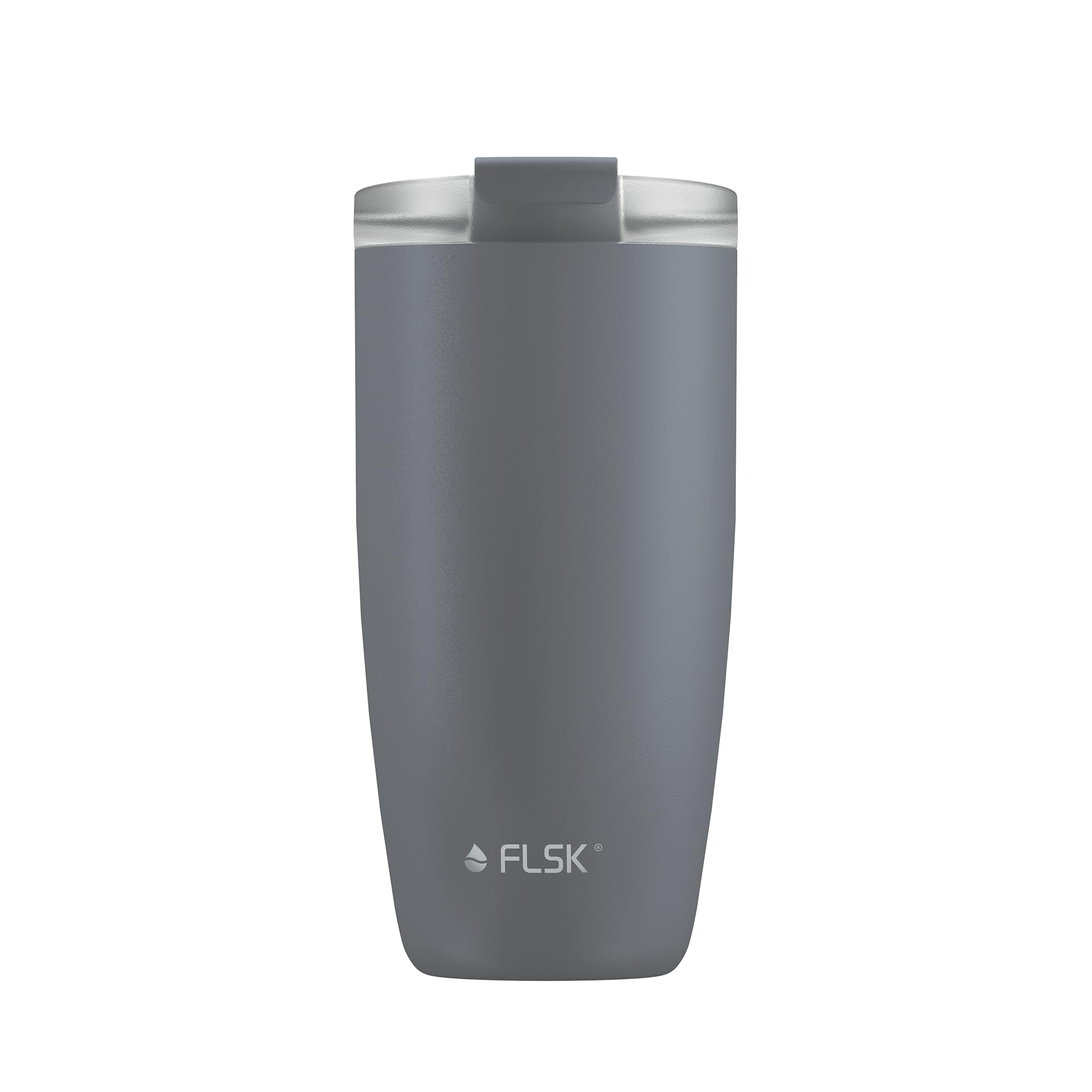 FLSK CUP Edelstahl Mehrwegbecher für unterwegs (350 ml, 500 ml) - 3 h heiß, auslaufsicher, inkl. plastikfreier Tubebox und Mikrofaser-Buddy, ideal für Reisen, Büro oder Auffüllen im Café