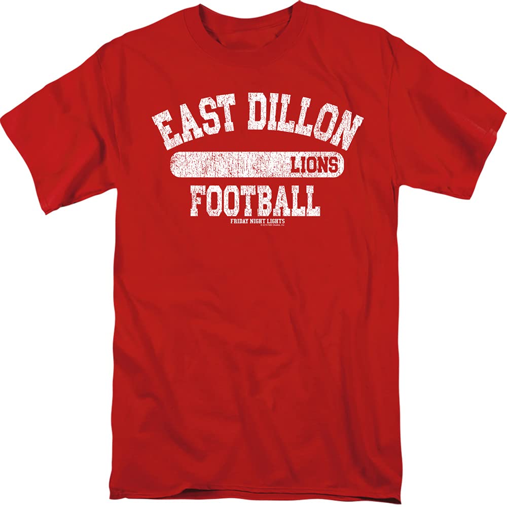 East Dillon Lions Distressed Print - Friday Night Lights Adult T-Shirt