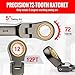 WORKPRO 8-piece Flex-Head Ratcheting Combination Wrench Set, SAE 5/16-3/4 in, 72-Teeth, CR-V Constructed, Nickel Plating with Organizer Bag