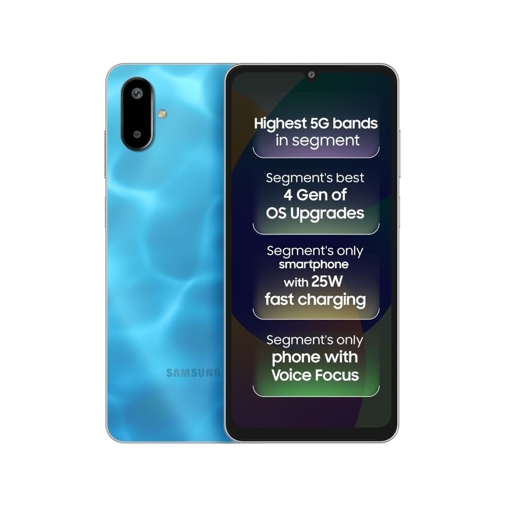 Samsung Galaxy F06 5G (6GB/128GB) Bahama Blue – ₹13,950