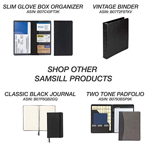 Samsill 2 Pack Registration And Insurance Card Holder, 5.25" X 4.75" Black Glove Box Organizer, Perfect For Multiple Vehicles #TOP7