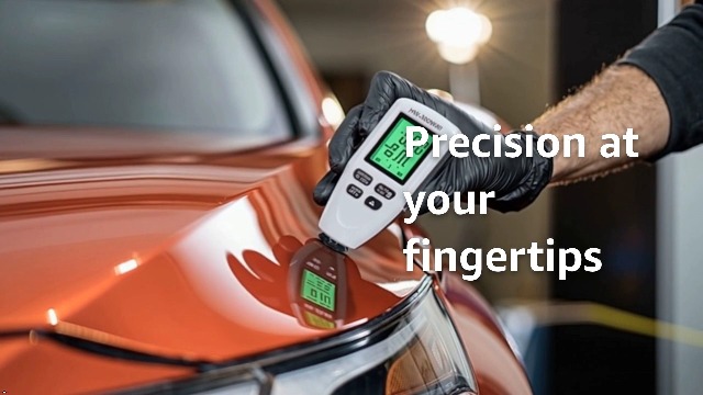 Image of Paint Thickness Gauge, 0 to 2000UM Digital Meter for Automotive Coating Thickness Gauge Tester, Car Coating Thickness Meter, 0.1um Paint Mil Thickness Gauge for Used Car Buyers