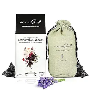 Aromahpure Premium Home Perfume Flakes with Activated Charcoal | Air Purifier with Fresh Fragrances | Joyful Lavender - Lavender | 100 gm | Home Air Freshener | Use in Home, Kitchen, Wardrobe