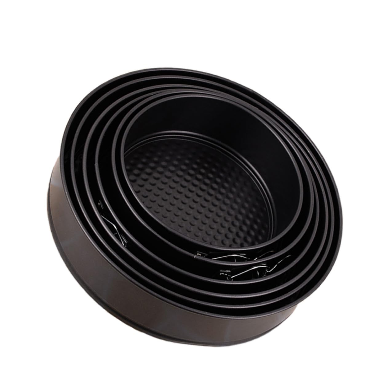 6pieza Molde Redondo Antiadherente Para Pasteles Hebilla De Acero Al Carbono Base De Panal Para Hornear Pasteles Para Fiestas Casa o Bodas
