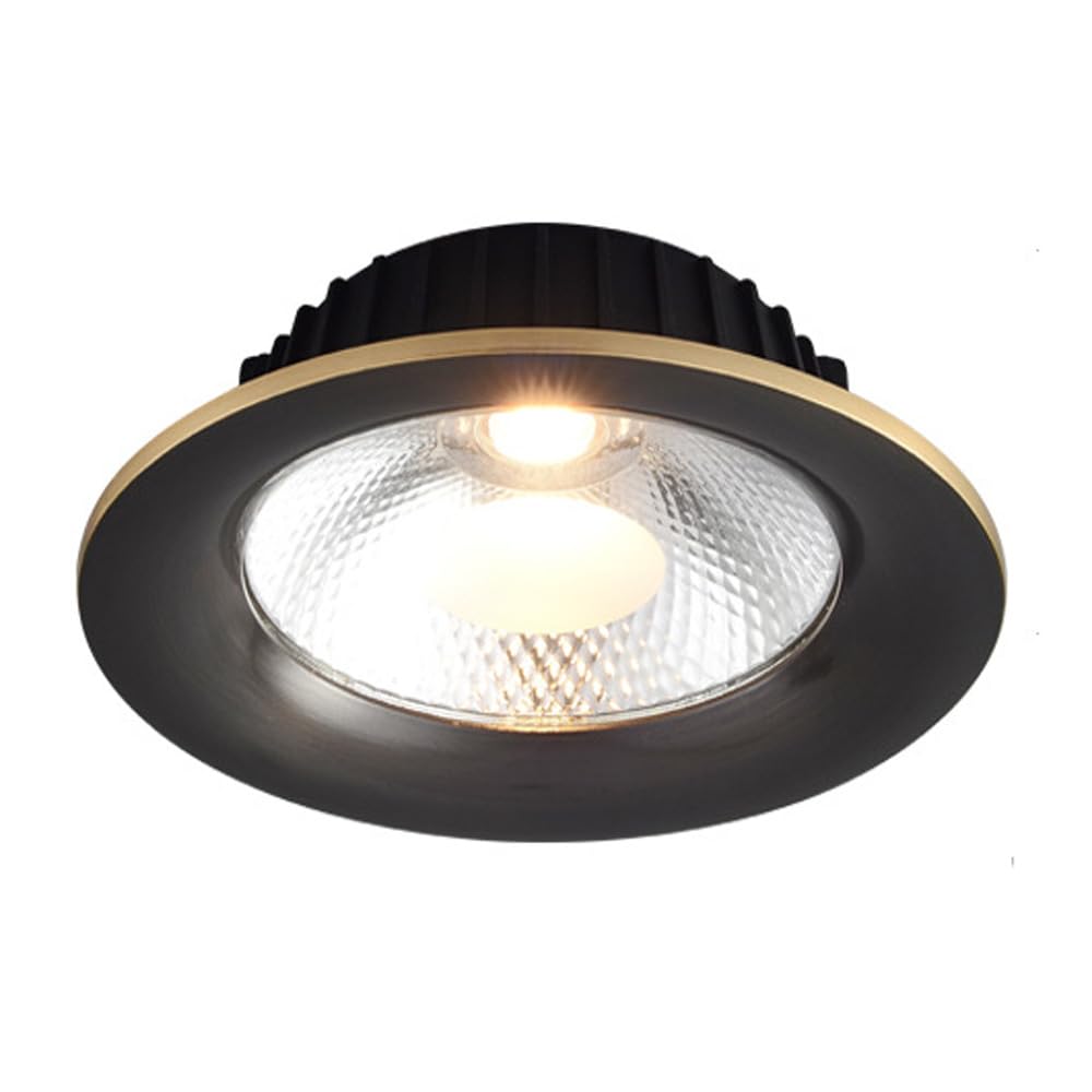 Aioneer 4/6 Inch Slim Round Downlight,Baffle Trim,7W/9W Daylight Retrofit Downlight Deep Anti-Glare Cob Spotlights Simple Retrofit Installation - No Flicker9w-6000K