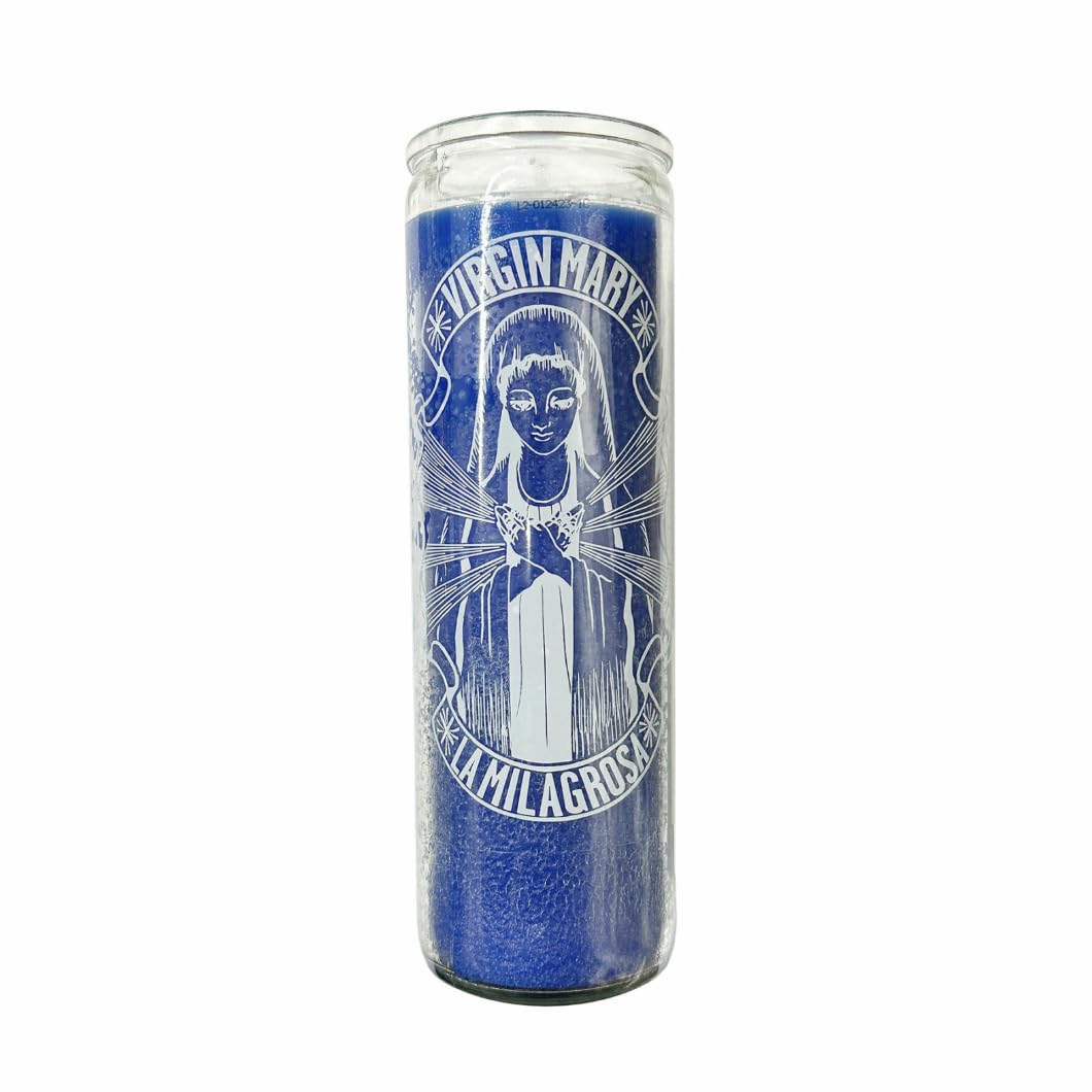 7 Day Virgin Mary Saint Candle, Spiritual Healing Spell-Casting Witchcraft Wishing Manifestation Magical Positive Energy Protection Blessing Ritual Wish Candles