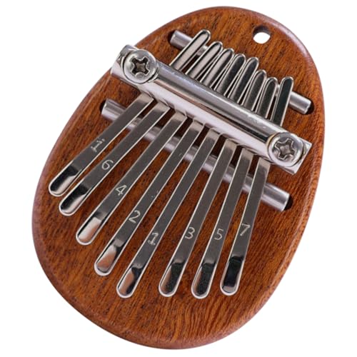 Totority ミニ木製サムピアノ キー 親指ピアノ ロープ付き フィンガーカリンバ カリンバサムピアノ 携帯便利 音楽演奏 贈り物に