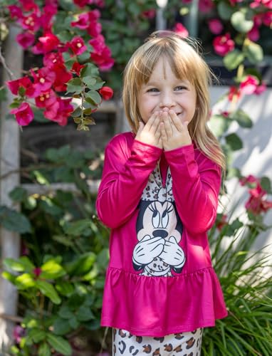 Image of Disney Toddler Girls Clothes Long Sleeve Shirt Leggings 2pcs Outfits Set