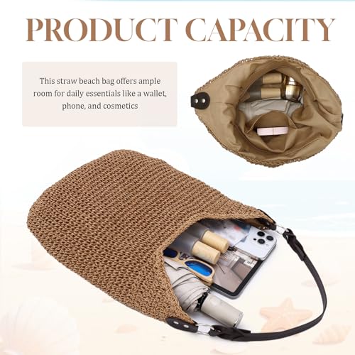 Bolso de hombro tejido GOKTOW para mujer miniatura 5