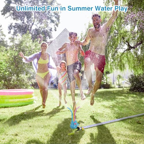 MoKo Dinosaur Water Sprinkler for Kids, Toddler Outdoor Toys for Backyard - image 4