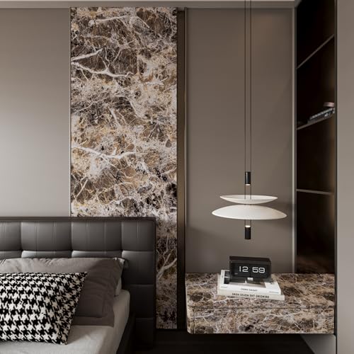 Image of Wide Marble Granite Peel and Stick Wallpaper Contact Paper for Countertops